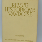 Vaud Historical Review - 1976 - book