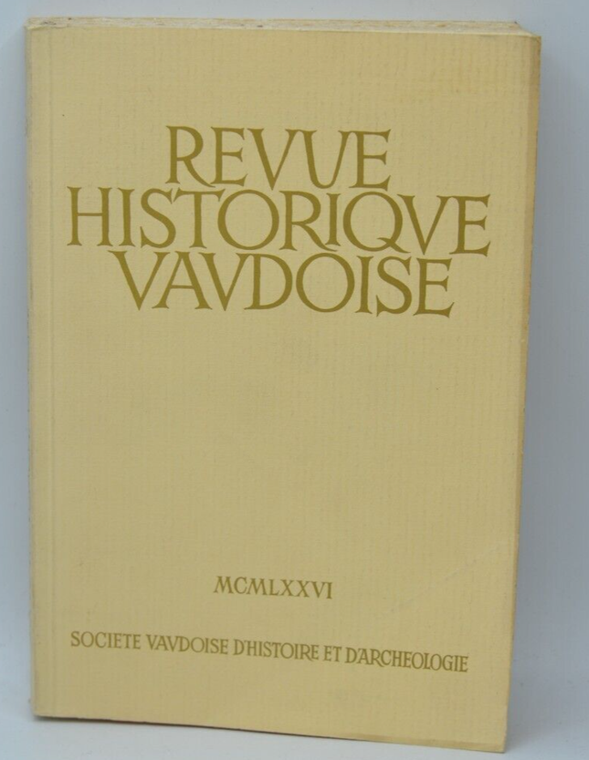 Revue historique vaudoise - 1976 - livre