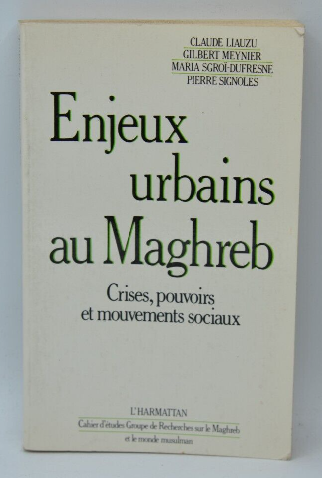 Enjeux urbains au Maghreb - Crises pouvoirs et mouvements sociaux- livre