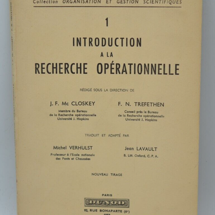 Einführung in die Betriebsforschung - Closkey - 1958 - Buch