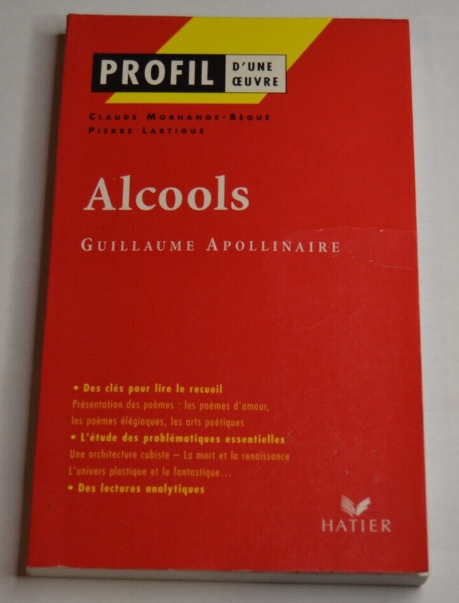 Alcools - Guillaume Apollinaire - livre - profil