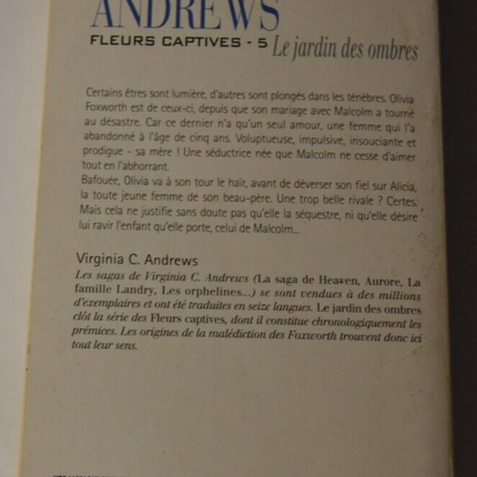 Le jardin des ombres - Fleurs captives tome 5 - Virginia C. Andrews - livre