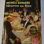 Murder at the Ritz - Michèle Barrière - book