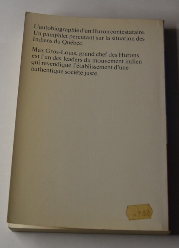 Der erste Huron - Max Gros-Louis - Buch