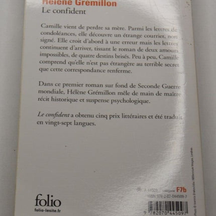 The Confidant - Hélène Grémillon - book