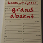 Great Absent - Laurent Graff - Buch