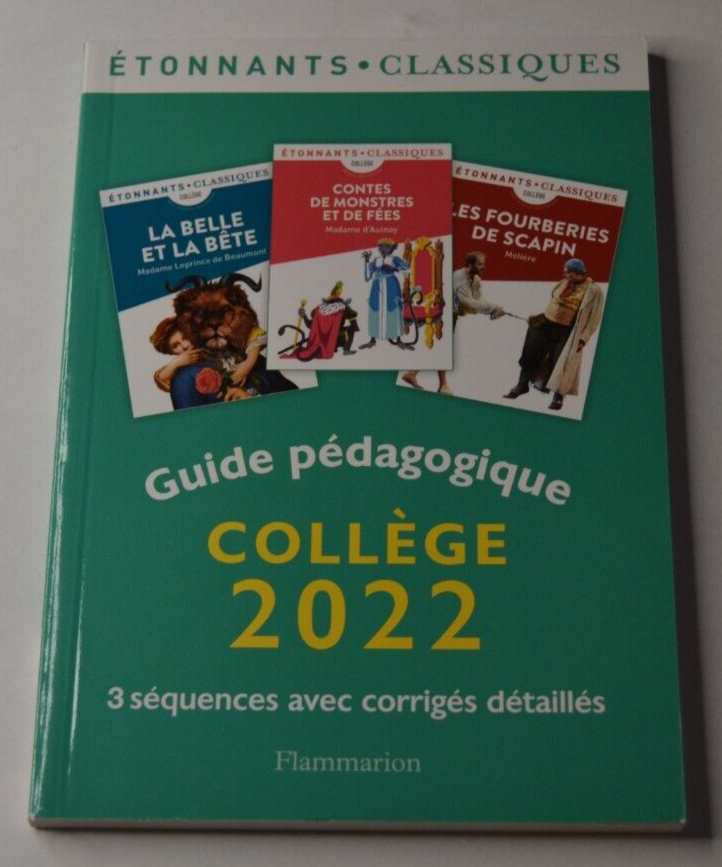 Guide pédagogique collège 2022 - 3 séquences corrigées - livre