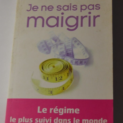 I don't know how to lose weight - Dr. Pierre Dukan - book