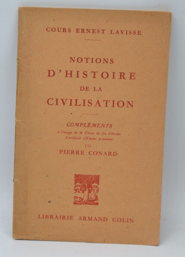 notions d'histoire de la civilisation - Pierre Conard - 1949 - livre