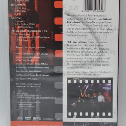 G3 - Live in concert - Steve Vai - Eric Johnson - Joe Satriani - DVD