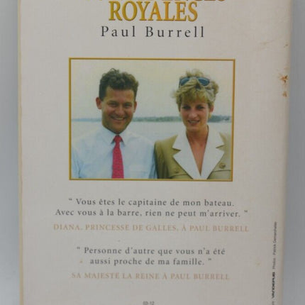 Confidences royales Lady Diana - Paul Burrell - livre