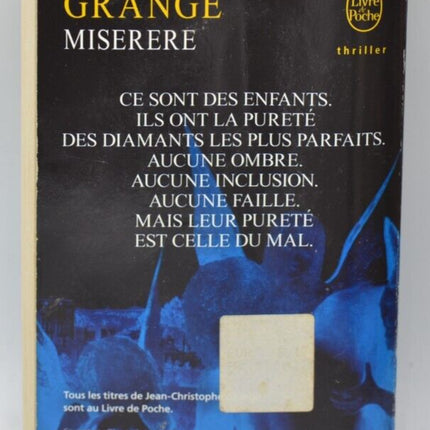Miserere - Jean-Christophe Grangé - 2015 - book