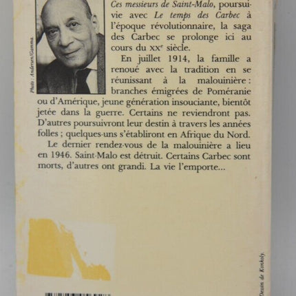 Rendez-vous à la malouinière - Bernard Simiot - livre