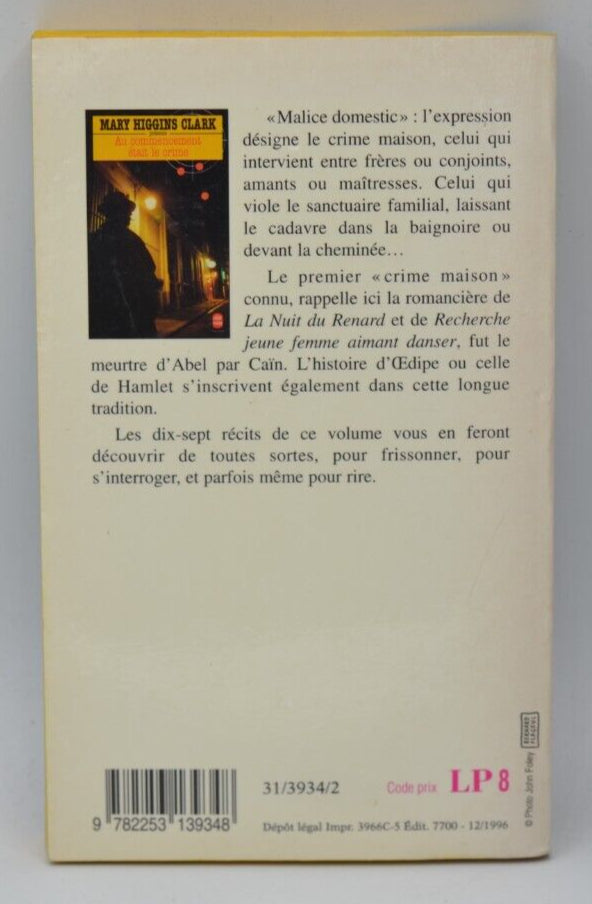 In the Beginning Was Crime - Mary Higgins Clark - book