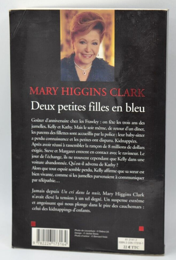 Deux petites filles en bleu - Mary Higgins Clark - livre
