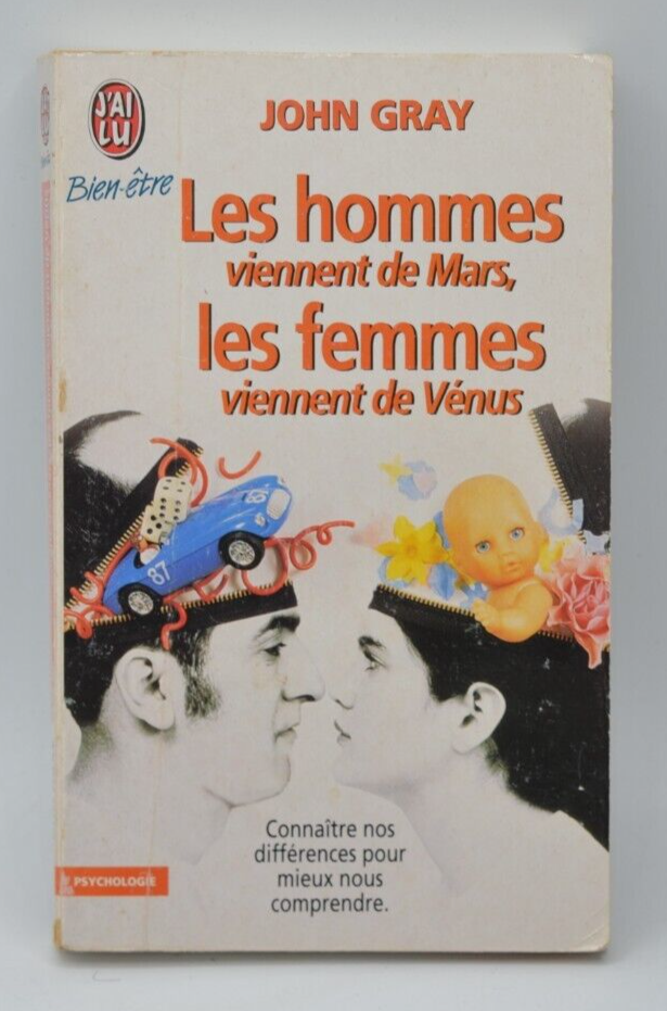 Les Hommes viennent de Mars les femmes viennent de Vénus -John Gray- 2002- livre