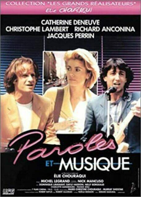 dvd paroles et musique - Catherine Deneuve - Christophe Lambert - Richard Anconina - drame