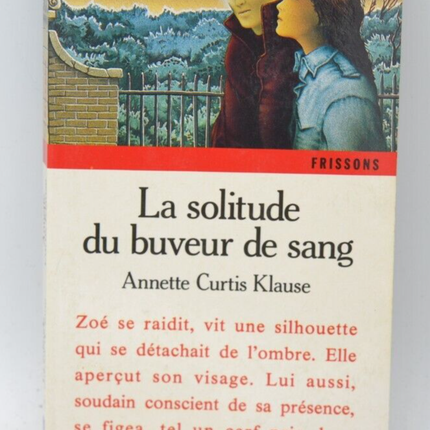 La solitude du buveur de sang - Gerald Lientz - 1992 - livre