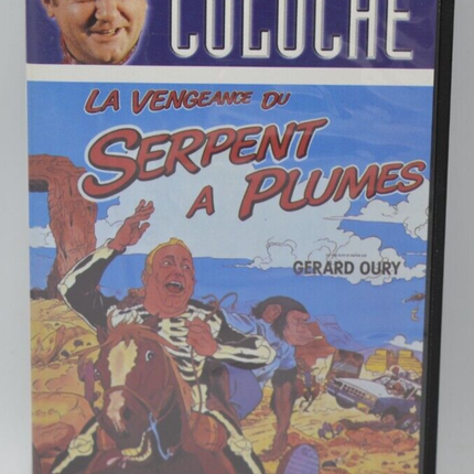 Die Rache der gefiederten Schlange – Coluche – VHS-Videokassette K7