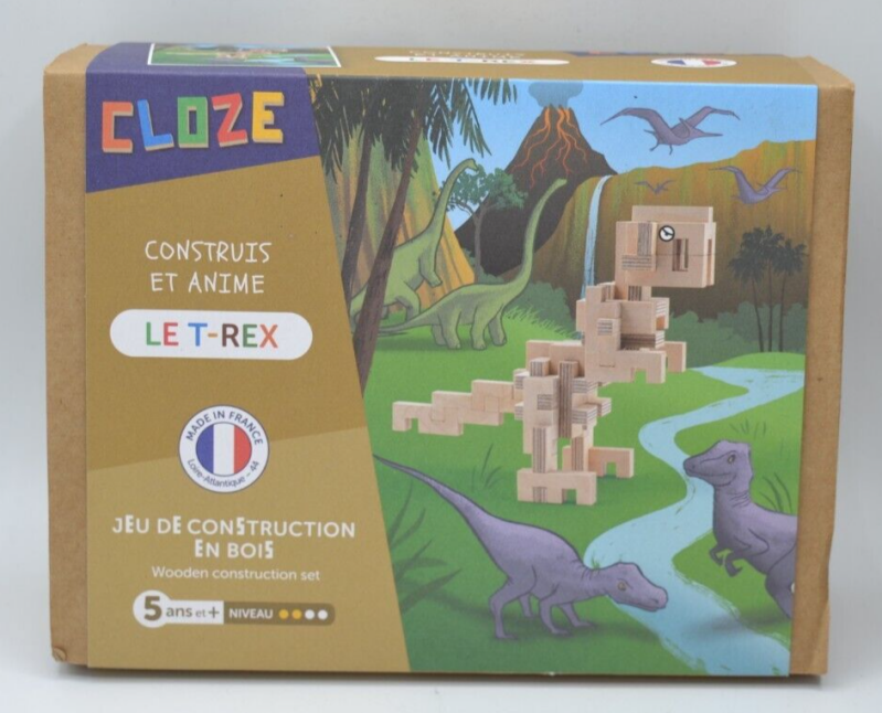 Construction en bois - Puzzle 3D t-rex - Cloze - 014813