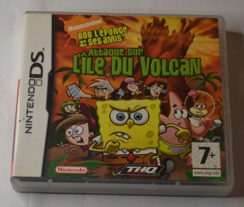 Bob l'éponge Attaque sur l'île volcan - jeux vidéo Nintendo DS