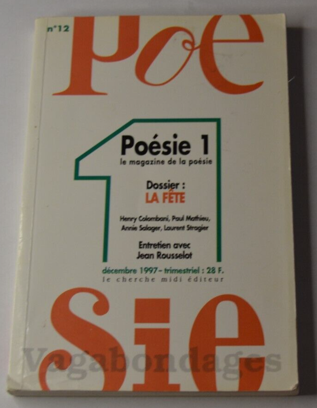Poésie 1 - dossier : La fête - n° 12 - livre