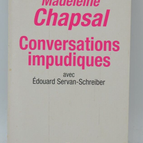 Shameless Conversations - Madeleine Chapsal - book
