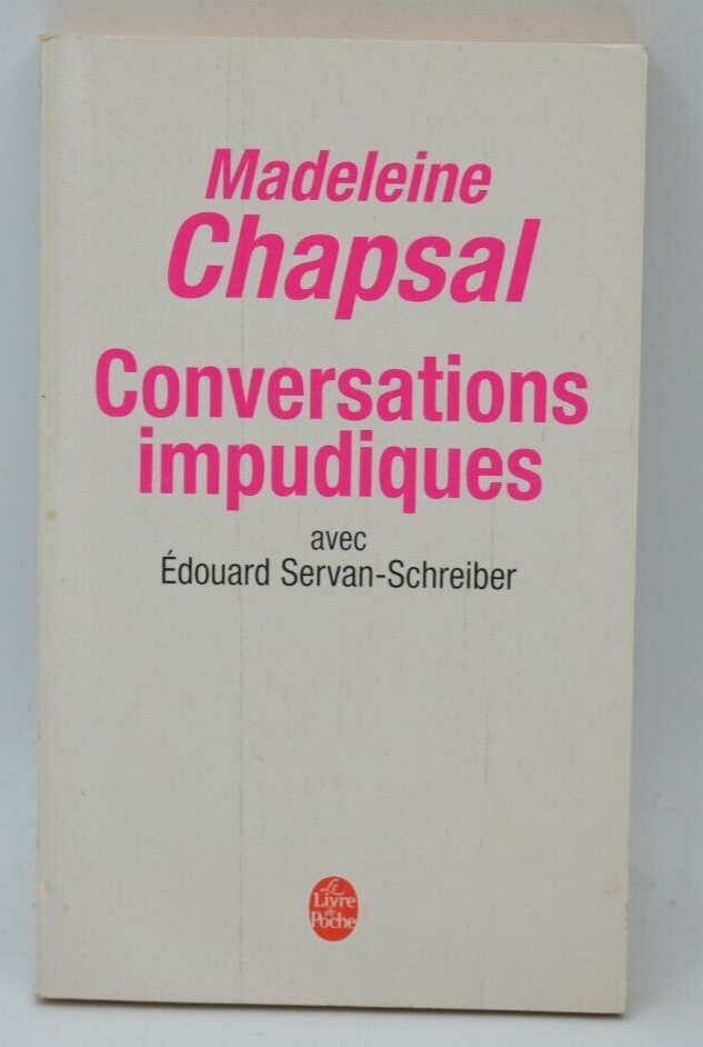 Conversations impudiques - Madeleine Chapsal - livre