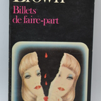 Billets de faire - part - Carter Brown - 1979 - livre
