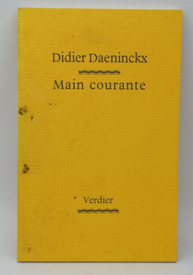 Main courante - Didier Daeninckx - 1994 - livre