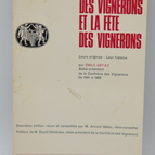 Die Winzerbruderschaft und das Winzerfest - Emile Gétaz - 1955 - Buch
