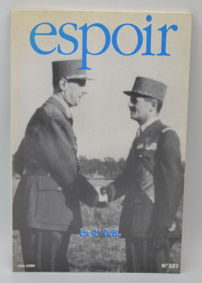 Espoir la 2e D.B. - Charles de Gaulle - 1996 - livre