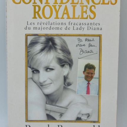 Confidences royales Lady Diana - Paul Burrell - livre