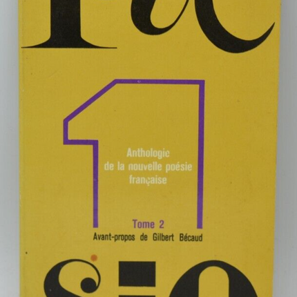 Poesie 1 Band 2 – Gilbert Bécaud – 1969 – Buch
