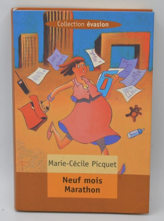 Neuf mois marathon - Marie-Cécile Picquet - 1999- livre