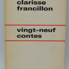 Neunundzwanzig Geschichten - Clarisse Francillon - 1968 - Buch