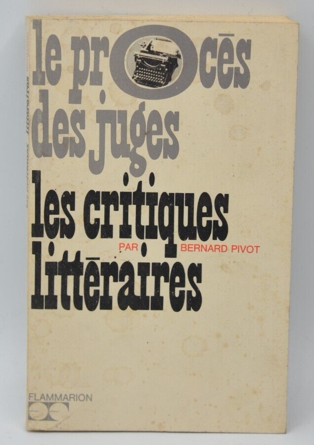 Literaturkritiker Der Prozess der Richter - Bernard Pivot - 1968 - Buch
