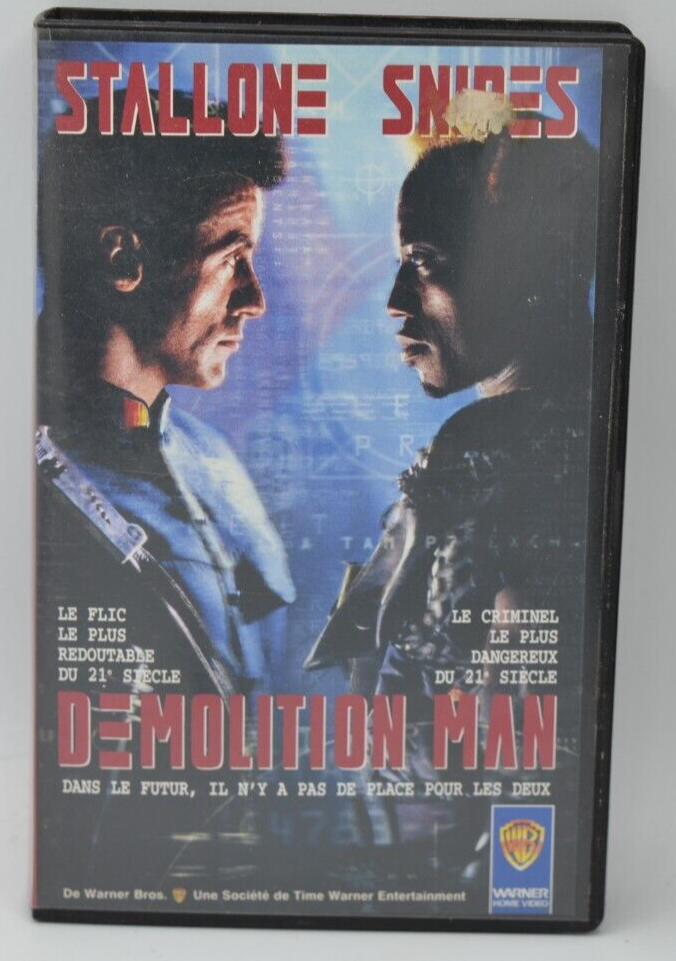 Demolition Man - Sylvester Stallone - cassette vidéo vhs K7
