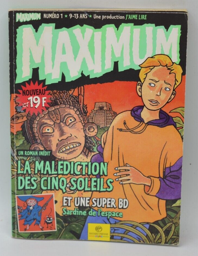 Maximum N° 1 La malédiction des cinq soleils - J'aime lire - 1998 - livre
