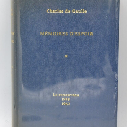 Memoirs of Hope: Renewal 1958-1962 - Charles de Gaulle - 1970 - book