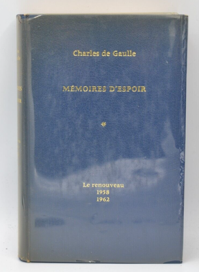 Mémoires d'espoir le renouveau 1958-1962 - Charles de gaulle - 1970 - livre