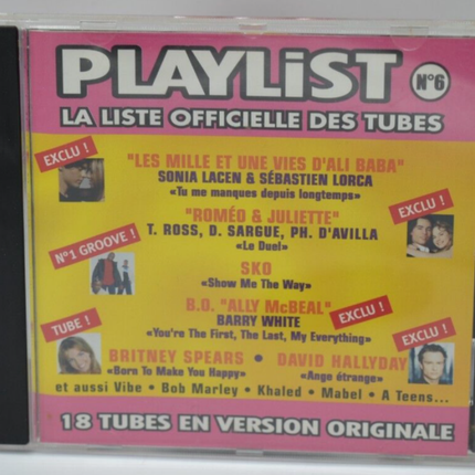 Playlist N°6 la liste officielle des tubes - Artistes Divers - CD