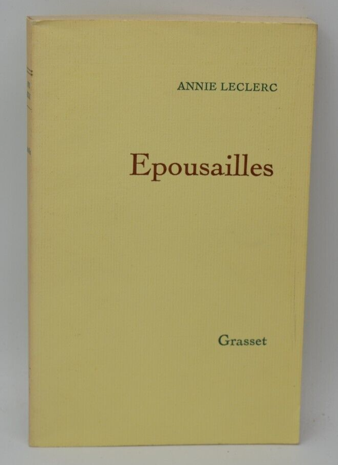 Wedding - Annie Leclerc - 1976 - book