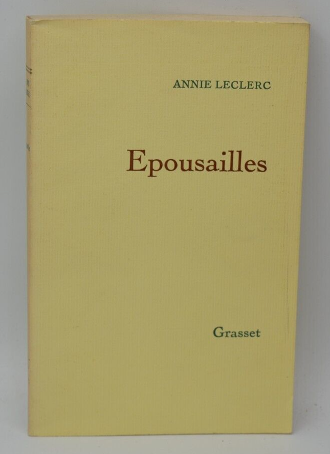 Hochzeit - Annie Leclerc - 1976 - Buch