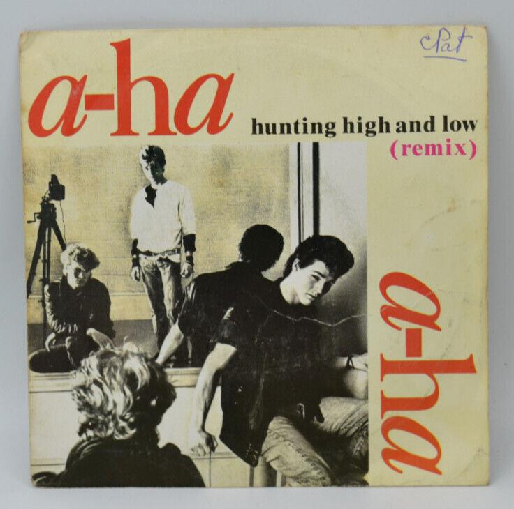 A-Ha - Hunting high and low - remix - 45 rpm vinyl record