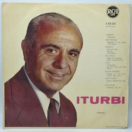José Iturbi Albeniz Klavier – 33 U/min Vinyl-Schallplatte
