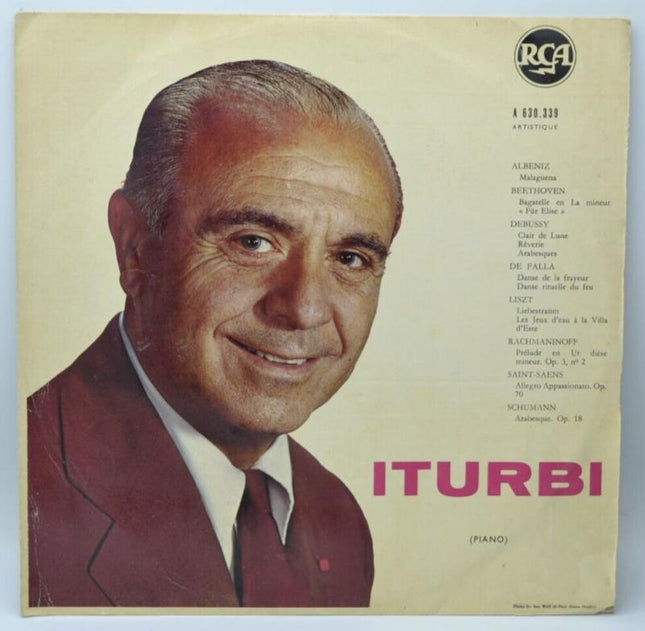 José Iturbi Albeniz Klavier – 33 U/min Vinyl-Schallplatte