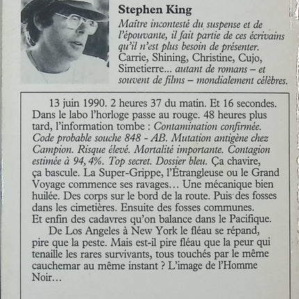 Le Fléau – Tome 1 – Stephen King – Roman fantastique et post-apocalyptique - livre