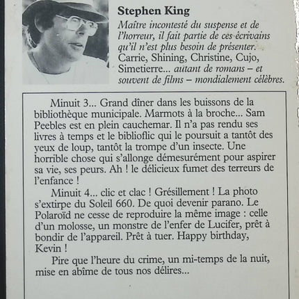Minuit 4 – Stephen King – Recueil de nouvelles fantastiques et inquiétantes - livre