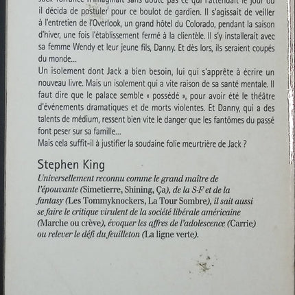 Shining – L’enfant lumière – Stephen King – Roman d’horreur culte - livre